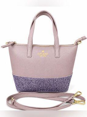 Kate Spade New York Greta Court Ina Glitter Small Crossbody Satchel